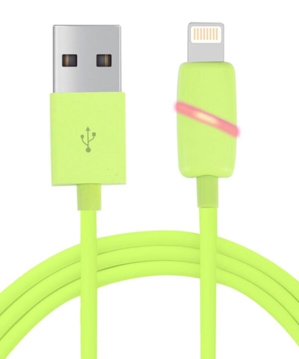 1m Circular Bobbin Gift Box Style 8 Pin to USB Data Sync Cable with Indicator for iPhone, iPad