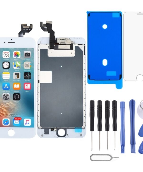 LCD Screen with Front Camera for iPhone 6s Plus, 4 in 1 for i6S Plus White, 4 in 1 for i6S Plus Black