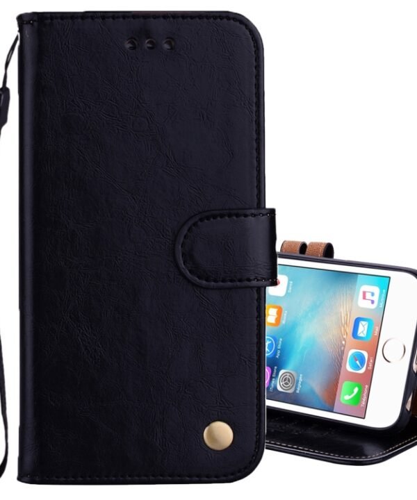 For iPhone 6 Plus & 6s Plus Business Style Oil Wax Texture Horizontal Flip Leather Case with Holder & Card Slots & Wallet, For iPhone 6P & 6sP
