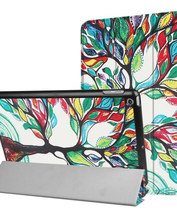 For iPad 9.7 (2018) & iPad 9.7 (2017) Cross Texture Painting  Pattern Horizontal Flip Leather Case with Three-folding Holder, IP7D1011A, IP7D1011B, IP7D1011C, IP7D1011D, IP7D1011E, IP7D1011F, IP7D1011G, IP7D1011H, IP7D1011J, IP7D1011K