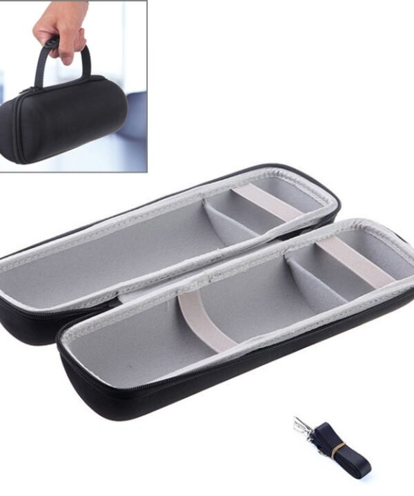 2 in 1 Hard PU Carry Zipper Storage Box Bag + Soft Silicone Cover for JBL Charge 3 Bluetooth Speaker with Shoulder Strap