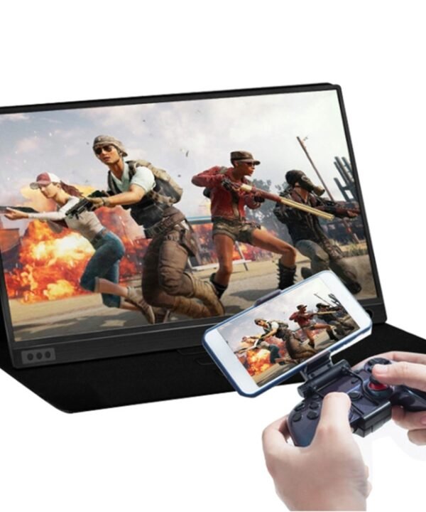 15.6 inch 1080P 178 Degree Wide Angle HD Portable Display Device for Desktop Computer / Game Console / Simultaneous Screen / PS4 / PS3 / XBox, with Mini HDMI & Micro USB & 2 USB-C / Type-C Interfaces