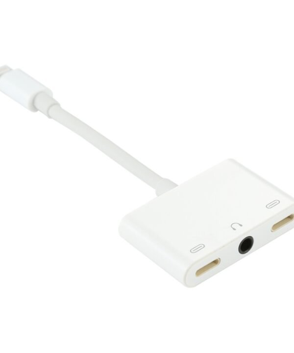 8 Pin Male to Dual 8 Pin Female & 3.5mm Female Audio Adapter