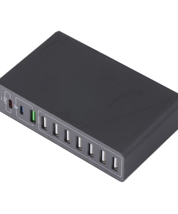 MFT-03Q 10 in 1 65W QC3.0 USB Smart Fast Charger, EU Plug, EU Plug