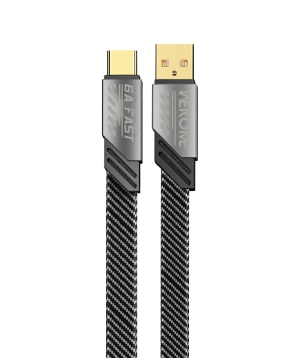WK WDC-190a Mech Series 6A USB to USB-C/Type-C Fast Charge Data Cable, Length: 1m, USB to USB-C/Type-C