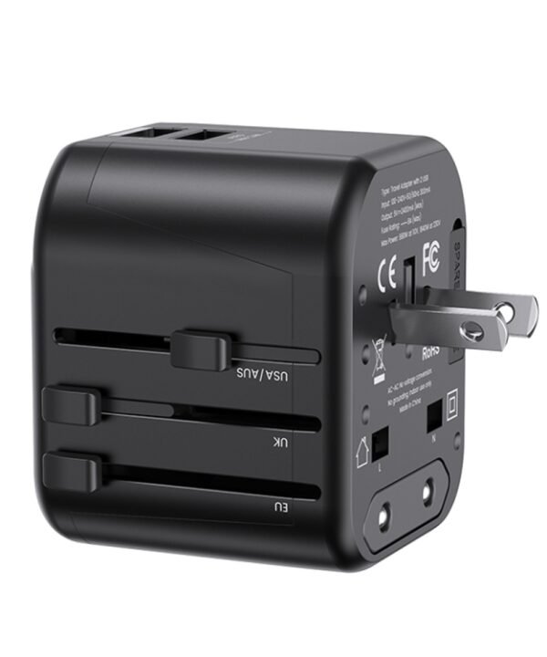 USAMS US-CC173 T55 12W Universal Multi Plug Travel Charger, US-CC173 T55