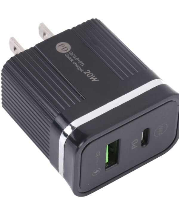 46-A2C2 20W PD + QC3.0 USB Multifunction Fast Charger,US Plug, US Plug