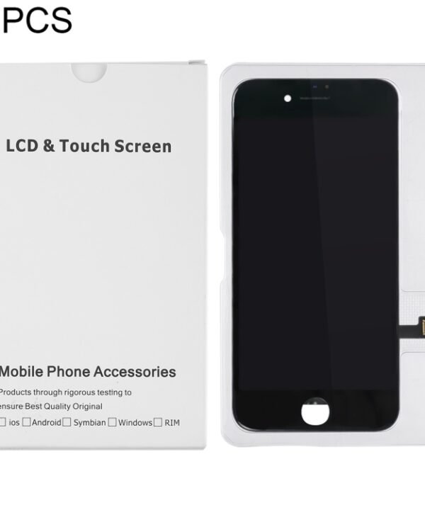 50 PCS Cardboard Packaging White Box for iPhone 8 Plus / 7 Plus LCD Screen