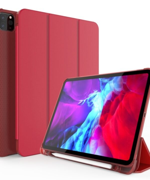 Three-folding Shockproof TPU Protective Case for iPad Pro 11 inch (2018) / (2020), with Holder & Pen Slot, iPad Pro 11 inch (2018) / (2020)
