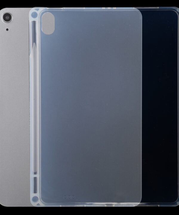 0.75mm Transparent TPU Protective Case with Pen Slot For iPad Air 2022 / 2020 10.9 / iPad Pro 11 2018