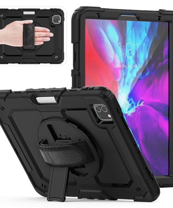 For iPad Pro 11 inch (2018) / Pro 11 inch (2020) Shockproof Colorful Silica Gel + PC Protective Tablet Case with Holder & Shoulder Strap & Hand Strap & Pen Slot, For iPad Pro 11 inch (2018)