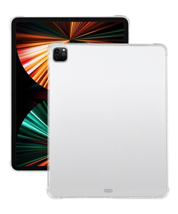 For iPad Pro 12.9 2022 / 2021 Four-corner Airbag Anti-drop Transparent Protective Tablet Case with Pen Slot