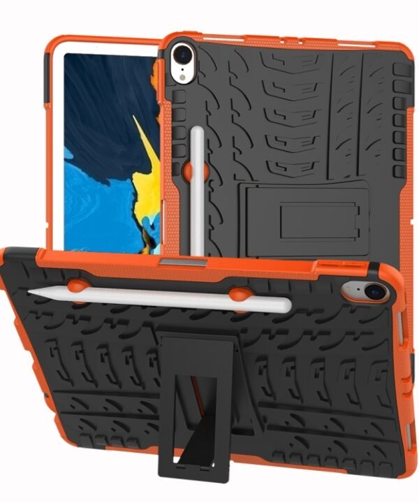 Tire Texture TPU+PC Shockproof Case for iPad Pro 11 inch (2018), with Holder & Pen Slot, For iPad Pro 11 inch (2018)