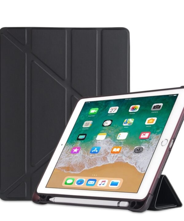 Multi-folding Shockproof TPU Protective Case for iPad 9.7 (2018) / 9.7 (2017) / air / air2, with Holder & Pen Slot, iPad 9.7 (2018) / 9.7 (2017) / air / air2