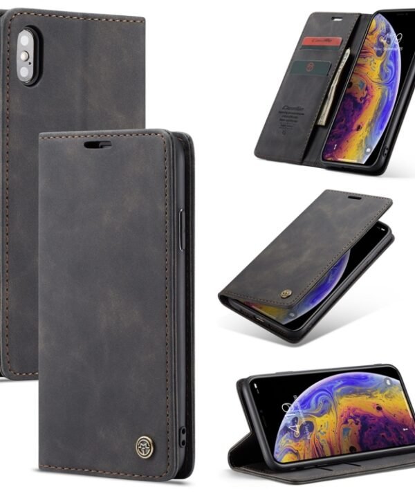 For iPhone XS Max CaseMe-013 Multifunctional Retro Frosted Horizontal Flip Leather Case with Card Slot & Holder & Wallet, For iPhone XS Max