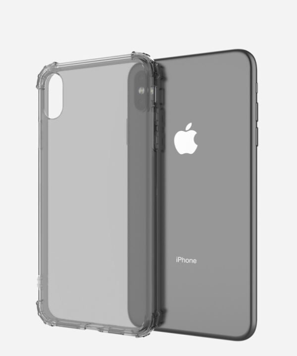 For iPhone XS Max Shockproof Transparent TPU Soft Case