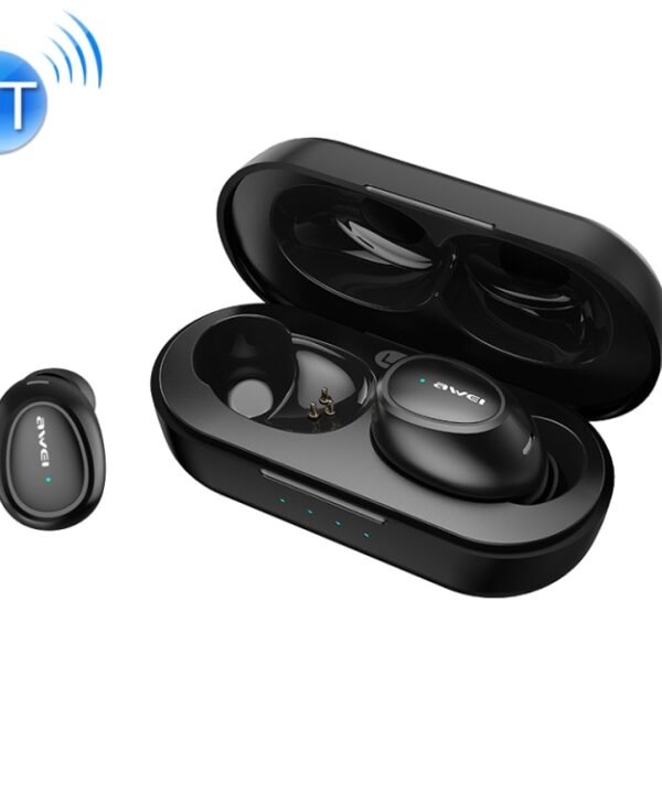awei T6 TWS Bluetooth V5.0 Ture Wireless Sports Headset with Charging Case