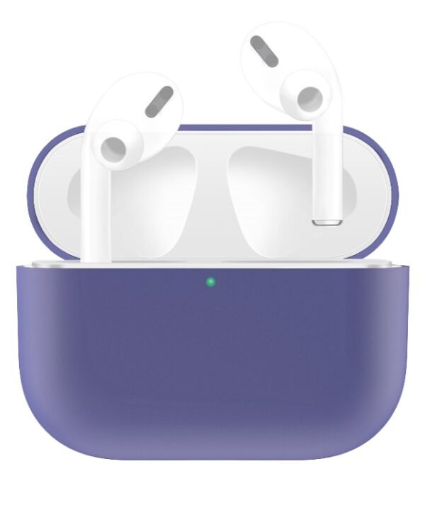 For AirPods Pro Solid Color Silicone Earphone Protective Case, Light Pink, Watermelon Red, Light Purple, Purple, Red, Black, Baby Blue, Coffee, White, Dark Blue, Yellow, Pink, Green, Grey