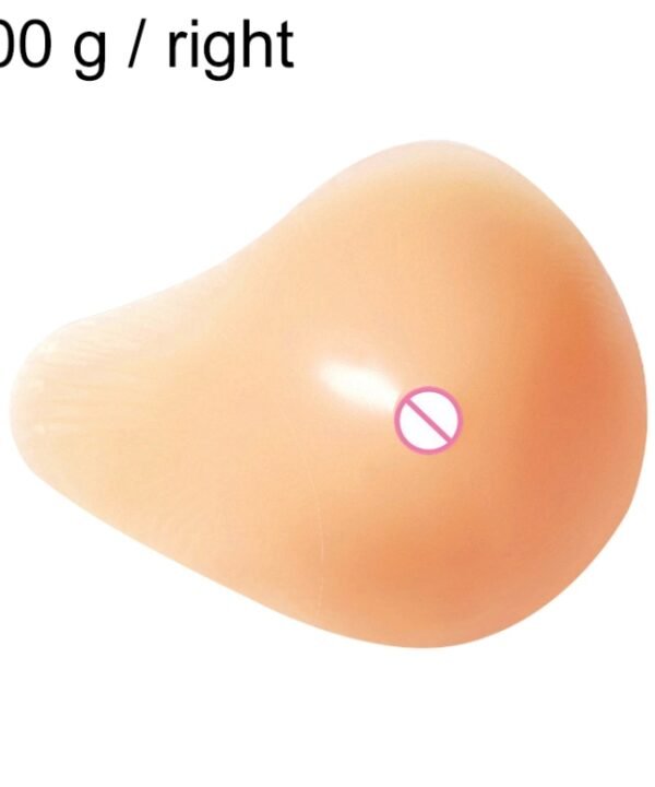 AS4 Spiral Shape Postoperative Rehabilitation Fake Breasts Silicone Breast Pad Nipple Cover 300g/Right