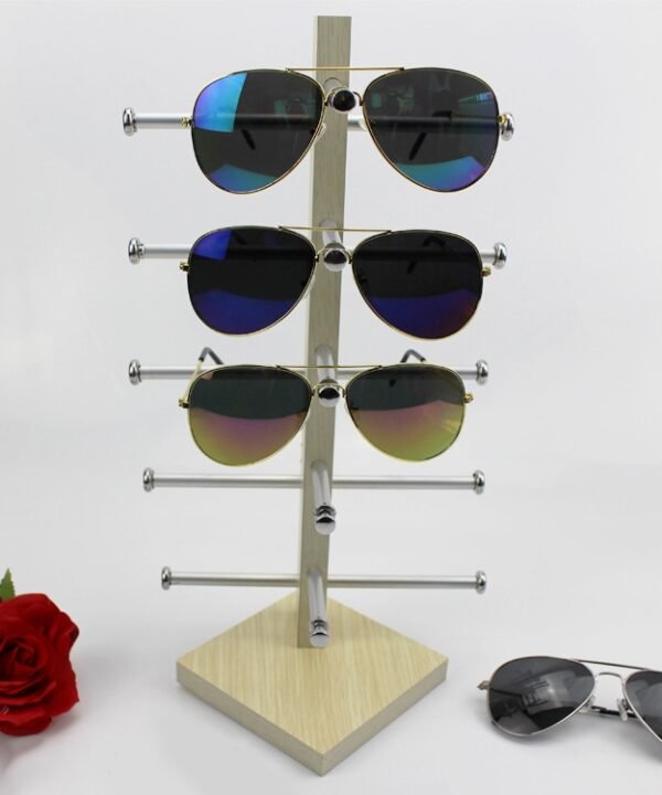 Oak Wood Glasses Display Frame Sunglasses Rack Display Stand