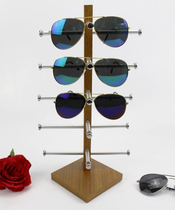 Grain Wood Glasses Display Frame Sunglasses Rack Display Stand