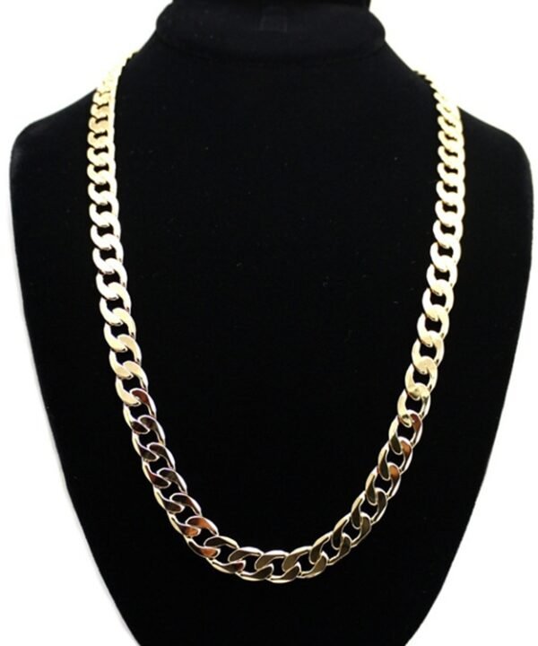 Europe and America Fashion Alloy Chain Hip Hop Simple Long Necklace, Width: 12mm, Length: 80cm