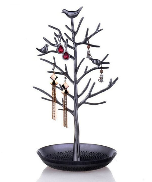 Birdie Tree Shape Ear Stud Earrings Bracelet Pendant Necklace Jewelry Display Storage Rack