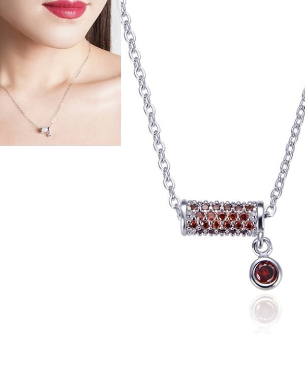 Women Fashion S925 Sterling Silver Small Waist Pendant Necklace