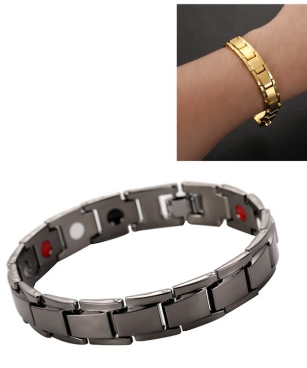 Men Detachable Titanium Steel Magnetic Therapy Bracelet Jewelry