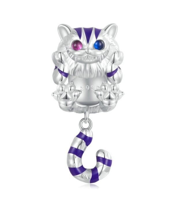 SCC2529 Sterling Silver S925 Fantasy Magic Cat Pendant Accessories DIY Bracelet Beads