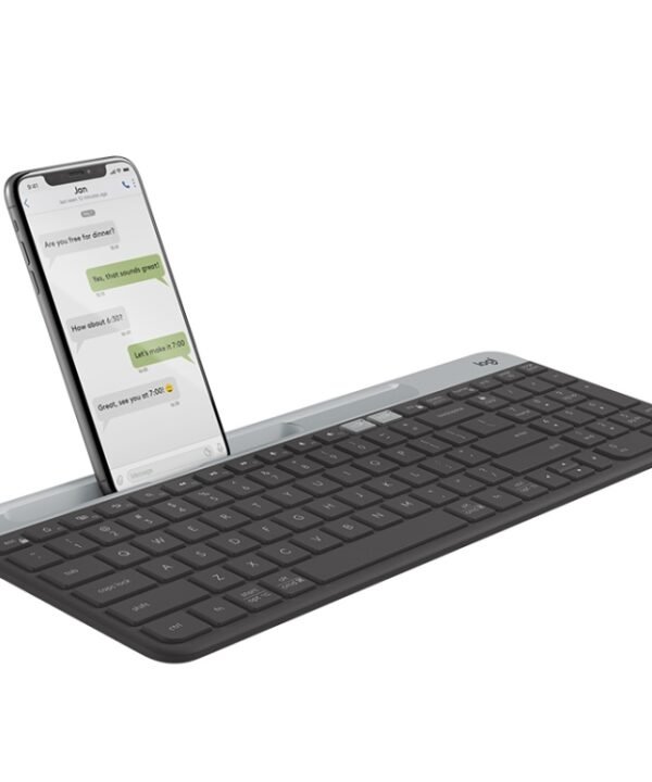 Logitech K580 Dual Modes Thin and Light Multi-device Wireless Keyboard with Phone Holder