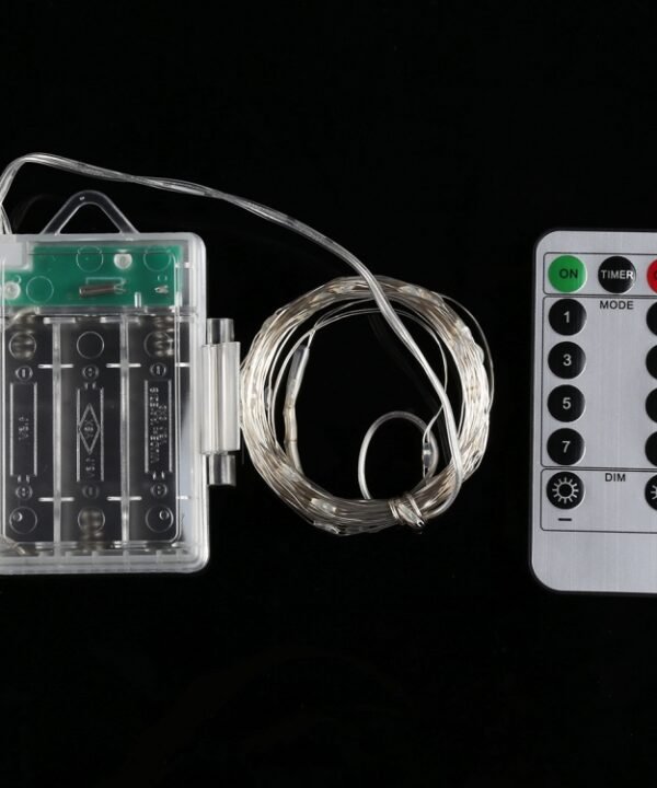 50 LEDs 3 x AA Batteries Box Fairy Lamp Decorative Light with Remote Control, DC 5V, White Light/Remote Control, Warm White/Remote Control, Colorful Light/Remote Control