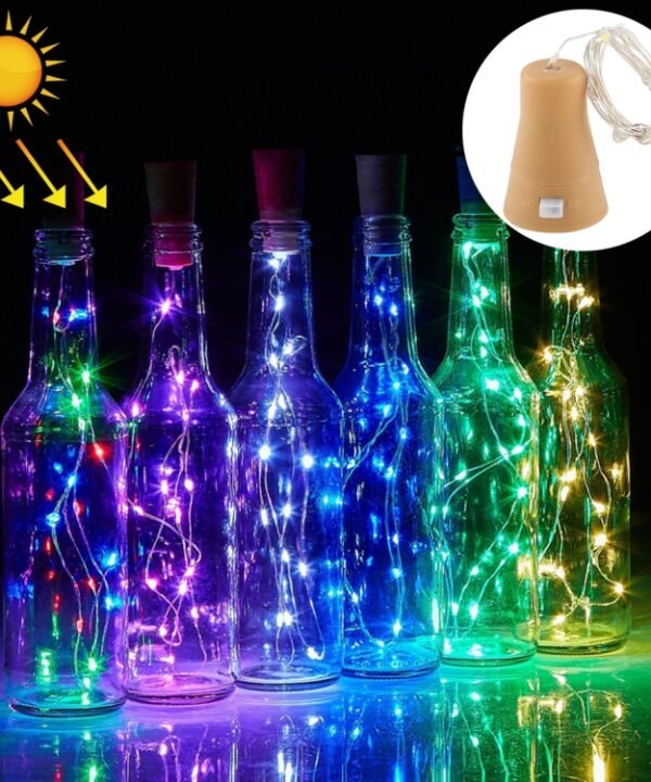 1m 10 LEDs SMD 0603 Solar Powered Copper Wire String Light  Fairy Lamp Decorative Light, 1m White Light, 1m Warm White, 1m Blue Light, 1m Colorful Light