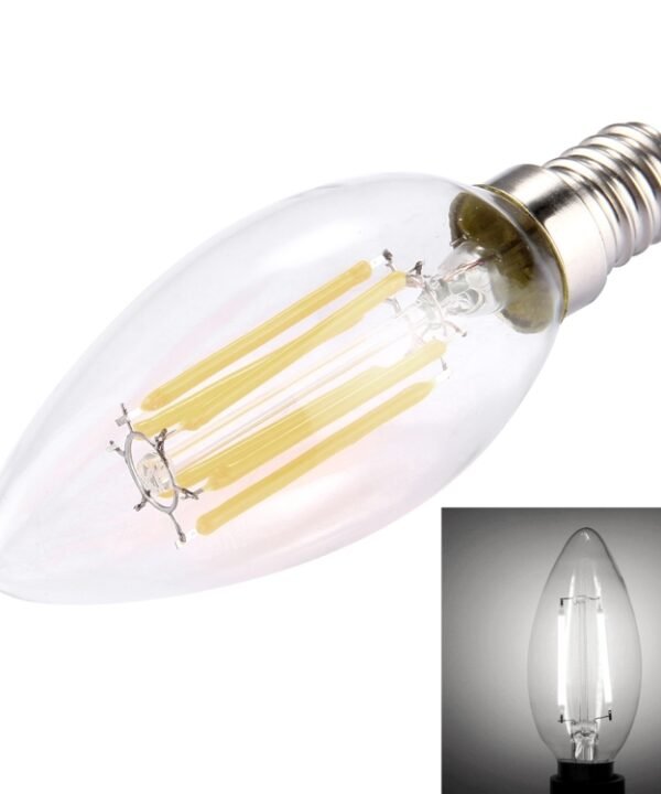 6 LEDs 450 LM Retro Energy Saving Light for Halls, AC 220V, Apiciform E14 6W 220V Warm White, Apiciform E14 6W 220V White Light