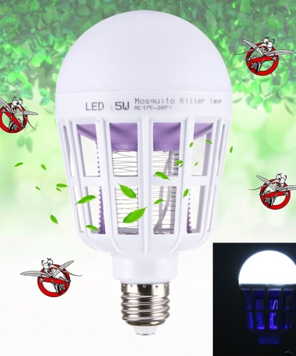 Fly Pest Insects Reject Zapper LED Ball Steep Light, AC 175-265V