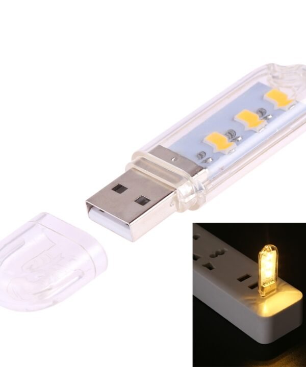 3 LEDs 5730 SMD USB LED Book Light Portable Night Lamp, 3 LEDs
