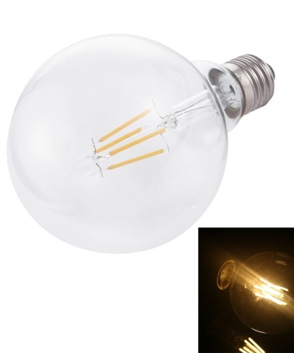 G95 E27 4W 4 LEDs 450 LM 3000K Retro Dimming LED Filament Light Bulb Energy Saving Light, AC 220V, G95 4W White Light, G95 4W Warm White