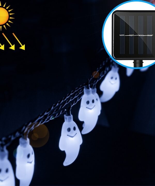 Ghost Shape 30 LEDs Outdoor Garden Waterproof Christmas Festival Decoration Solar Lamp String