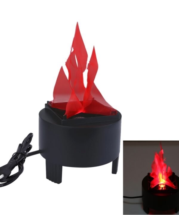 [220V US/EU Plug] Artificial Simulation Burning Fake Flame Lamp, Flame Height: about 8cm, Torch Fire Pot Bowl Light for Festival Party Decoration