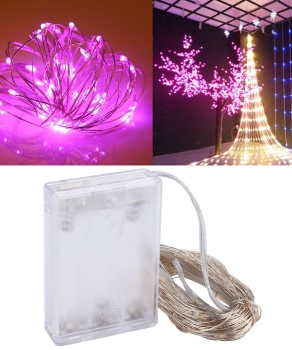100 LEDs SMD 06033 x AA Batteries Box Fairy Lamp Decorative Light, DC 5V, 10m Pink Light, 10m Green Light, 10m Purple Light, 10m Red Light, 10m White Light, 10m Warm White, 10m Yellow Light, 10m Blue Light, 10m Colorful Light