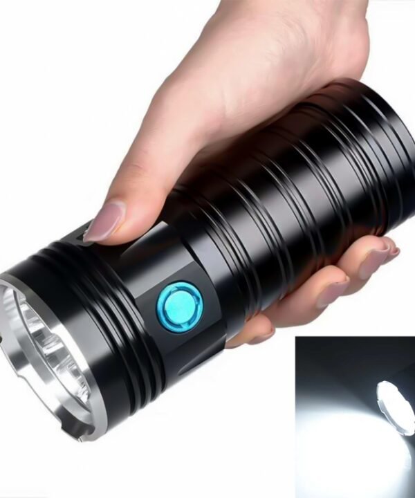 3 Gears, K18MAX 18xT6, Luminous Flux: 5400lm LED Flashlight, Without Battery