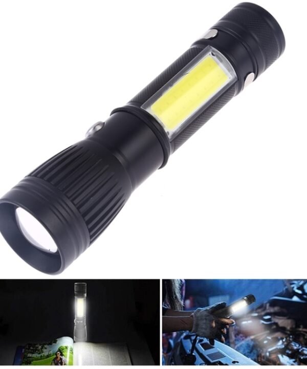 W545 Portable USB Charging LED Electric Torch Flashlight