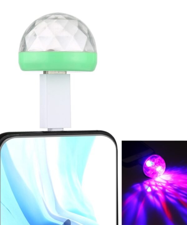 4W RGB USB LED Crystal Magic Ball Stage Light with 8 Pin Adapter, with 8 Pin Adapter