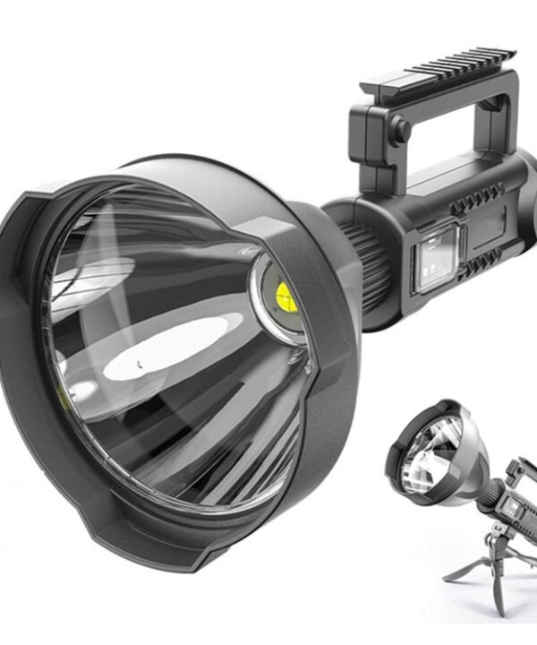 W590 P50 10W Rechargeable Strong LED Flashlight 4-Modes Outdoors Searchlight with Tripod