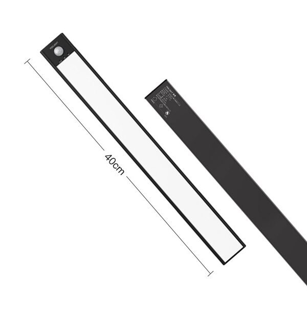 40cm Original Xiaomi Youpin YEELIGHT LED Smart Human Motion Sensor Light Bar Rechargeable Wardrobe Cabinet Corridor Wall Lamps, 40cm