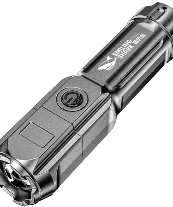 SMILING SHARK 622A Telescopic Focusing Three-gear Bright LED Flashlight