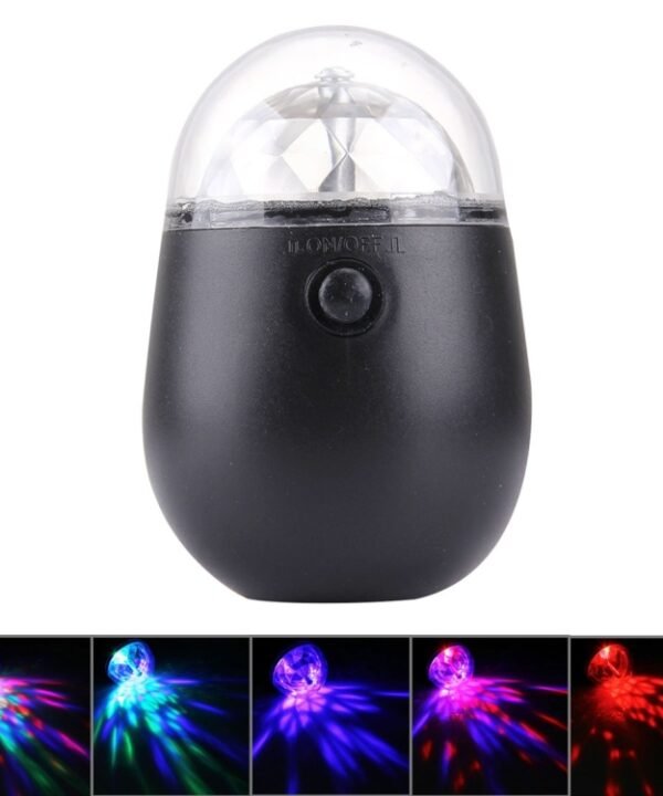 3W Mini 3ATM  water resistant  Rotating Magic Ball LED Stage Light, with Bicycle Mount