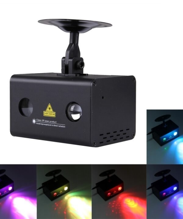 15W Colorful Water Wave LED Laser Light , Fantastic and Romantic Star Light Lamp Family Decoration Light KTV Disco Pub Party Atmosphere Light with Holder & Sound Activated & Automatic Play & Manual Remote Control Function