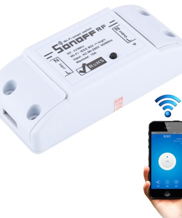 Sonoff  433MHz DIY WiFi Smart Wireless Remote Control Timer Module Power Switch for Smart Home, Support iOS and Android