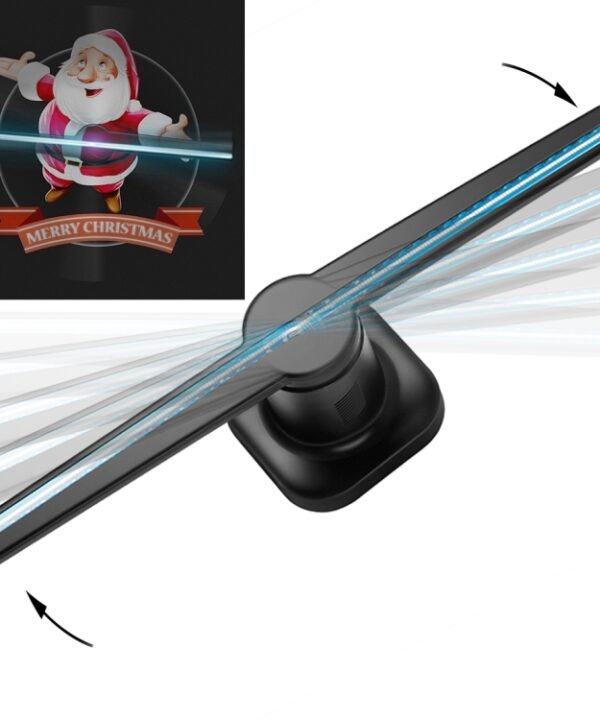 42cm Diameter 450 x 224 Pixels Resolution 3D Advertisement Player Machine , 224 LEDs Hologram Holographic Display Fan with Remote Control, Support 4GB Micro SD Card, AC 100-240V